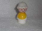 Fisher Price Little People Vintage Nursery Baby Boy or Girl Bib Bonnet #761