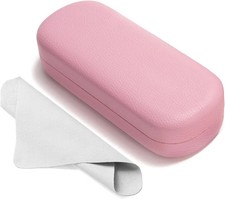 Glasses Case Large Hard Shell Eyeglasses Case PU Leather Protective Case for Sun