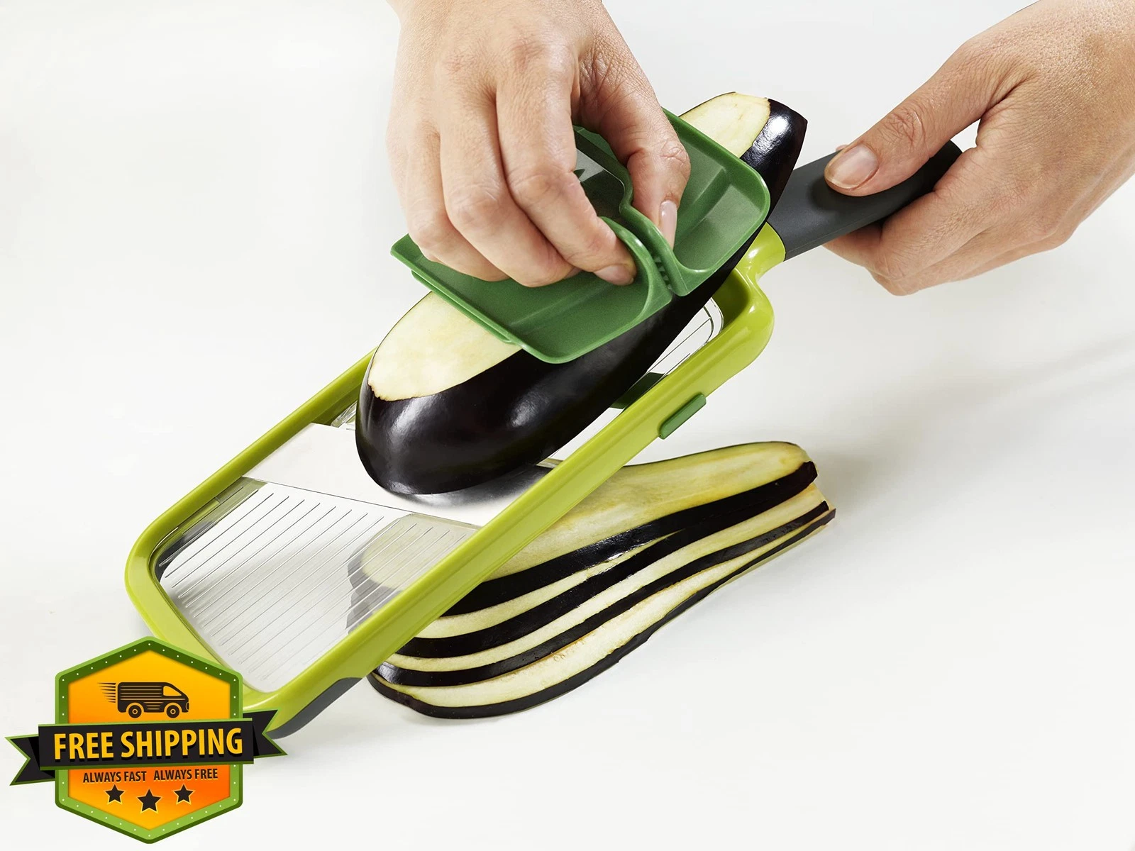 Joseph Joseph Mandoline Slicer Adjustable Blades Food Grip