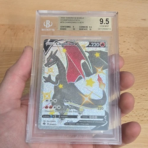 Charizard V (Secret) 79/73 Champions Path Holo BGS 9.5