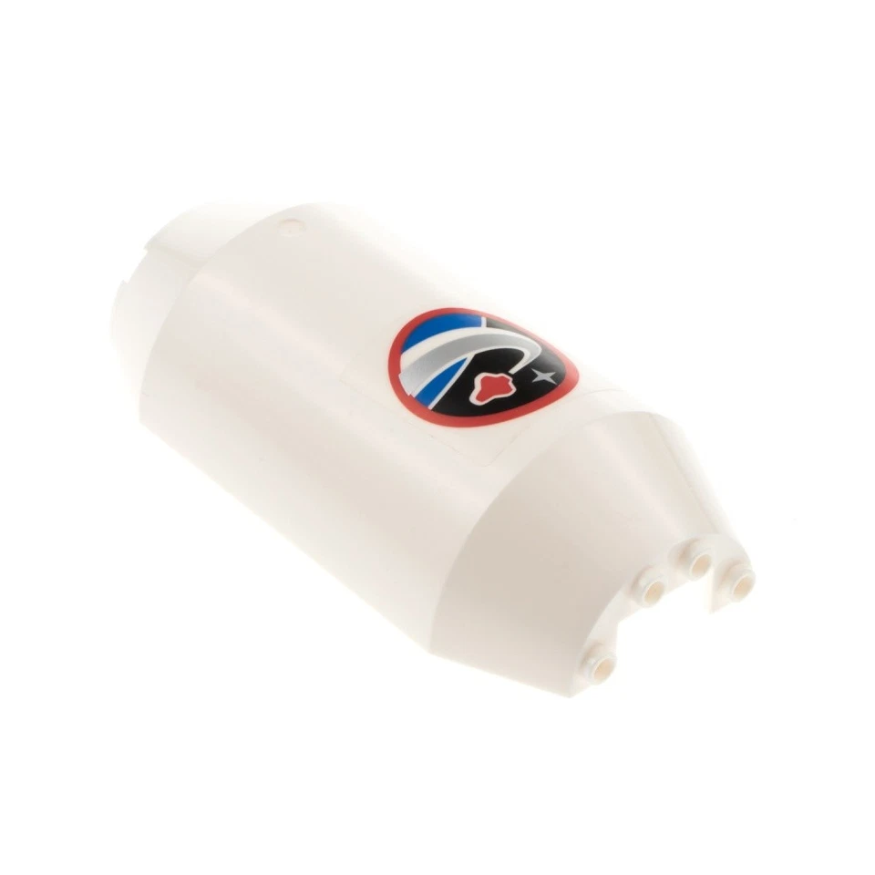 1x Lego Cilindro Medio 3x6x10 Blanco con Recorte 1x2 Tanque Espacial 92591pb001 Foto 2 de 2