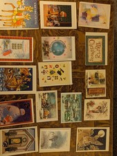 Lot Of 33 Mixed Christmas Card Various Designs With Envelopes