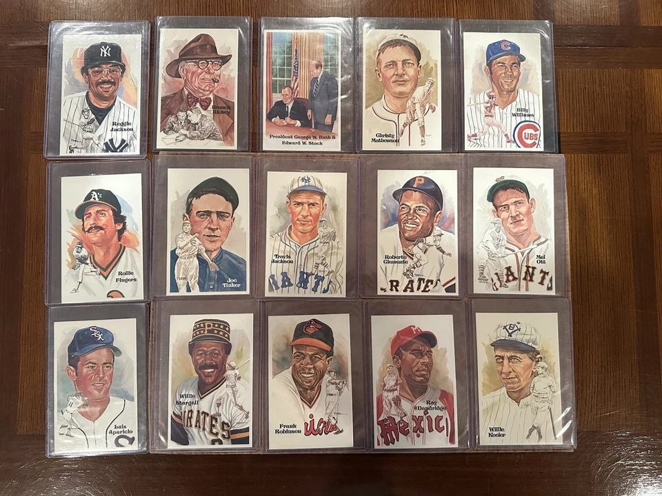 Perez-Steele HOF Postcards Lot Signed & Unsigned Baseball Hall of Fame - Image 3 of 4