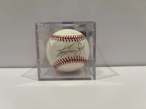 Ken Griffey Jr. Autographed MLB Baseball Original in Display Case