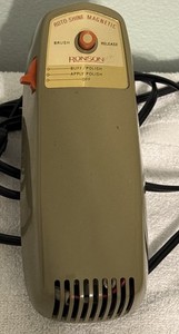 Ronson 2 Speed Roto Shine Magnetic Electric Shoe Polisher - Works Great Vintage