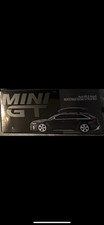 Mini GT Audi RS 6 Avant Mythos Black Metallic w/ Roof Box Diecast 1:64