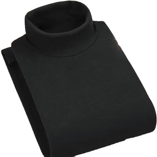 Stylish Mens Elasticity Turtleneck Pullover Long Sleeve Shirt for Layering - Picture 3 of 18