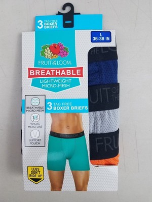 Fruit of the Loom Men's Breathable Lightweight Micro-Mesh ...