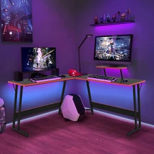 Computer Gaming Laptop Table L Shaped Desk Corner Workstation Home Office Desk