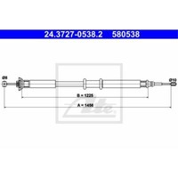 ATE Handbremsseil Bremsseil Hinten Passend FüR Fiat Punto 188_ 188AX