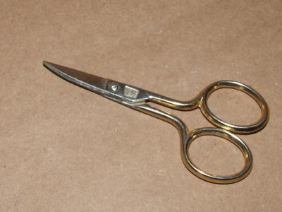 Vintage Sewing Scissors Palm Tree Hallmark GERMANY 3 1/2 inches Long