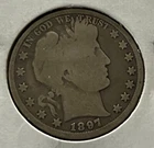 1897 barber  Half dollar, good condition , Scarce date