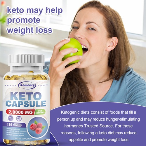 Keto Capsules 20000mg - Pure Ketone Fat Burner Rapid Weight Loss Detox Ketosis - Picture 8 of 14
