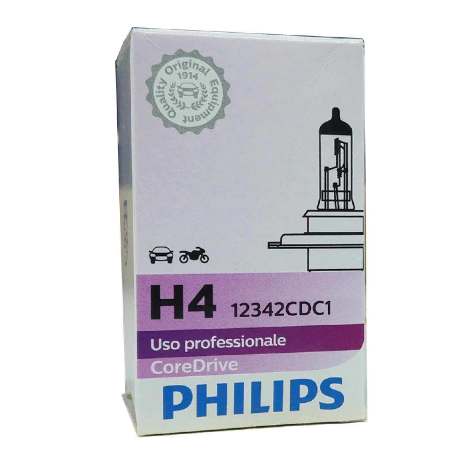 Lampade Philips H4 12V 60/55w (2 Pezzi) Cod. 12342proqc1 - Miniatura 4