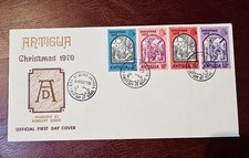1970 ANTIGUA CHRISTMAS FDC ST. JOHN S POSTMARK