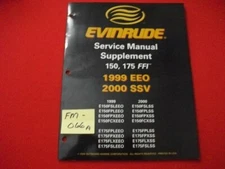 1999,2000 EVINRUDE/OMC O/B 150,175 FFI MODELS "SS" SERIES SERVICE MANUAL SUPP.