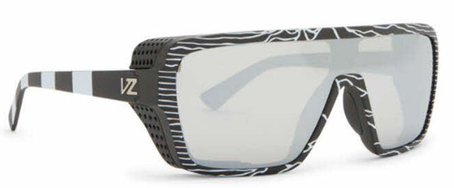 NEW Von Zipper Defender Sunglasses-KYG0 Beetlejoy Black-Grey Chrome Lens