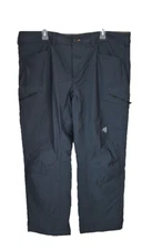 Eddie Bauer Pants Mens40x29 (T40x30 Blue Cargo Fleece Lined First Ascent Hiking
