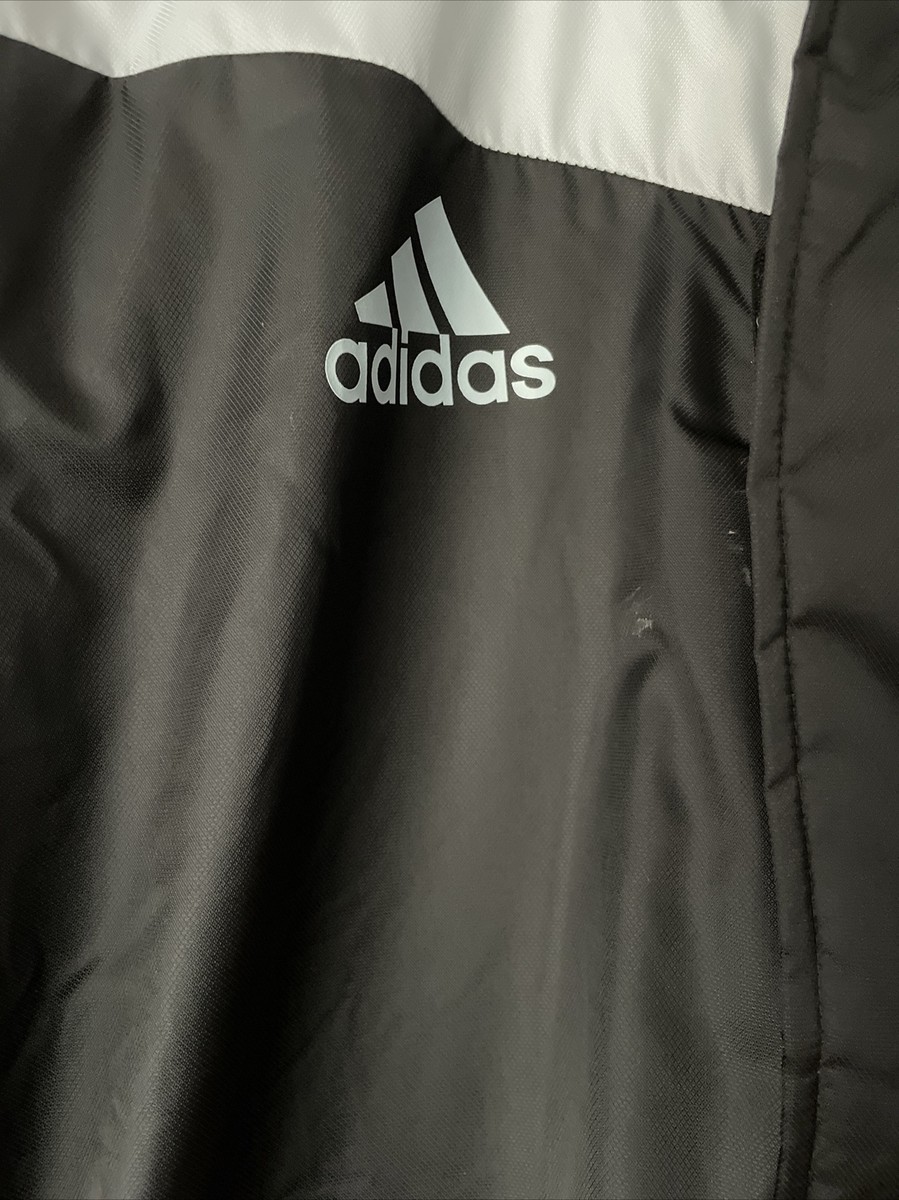 Adidas ALL BLACKS RUGBY Jacket Black & White Mens 3 STRIPE