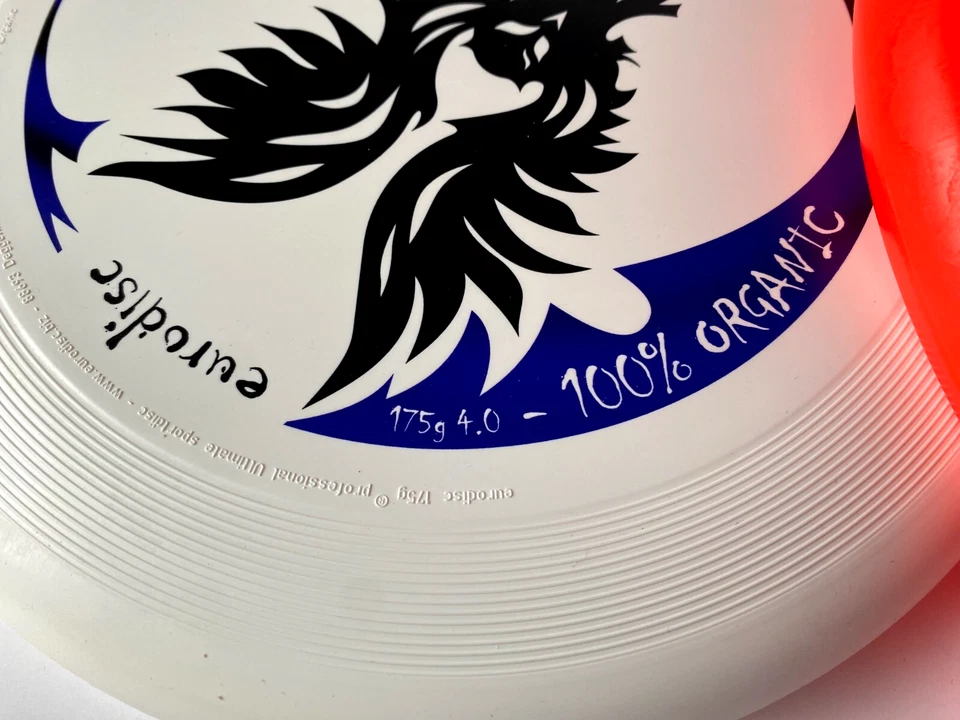 NEU Frisbee Eurodisc Creature weiß 175g Organic orange weiss 175g NG1111 NG1110 - Bild 2 von 4