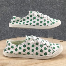 Dunes Sport Shoes Womens 9 M Reesa Casual Sneakers Flats Canvas Lace Up Low Top