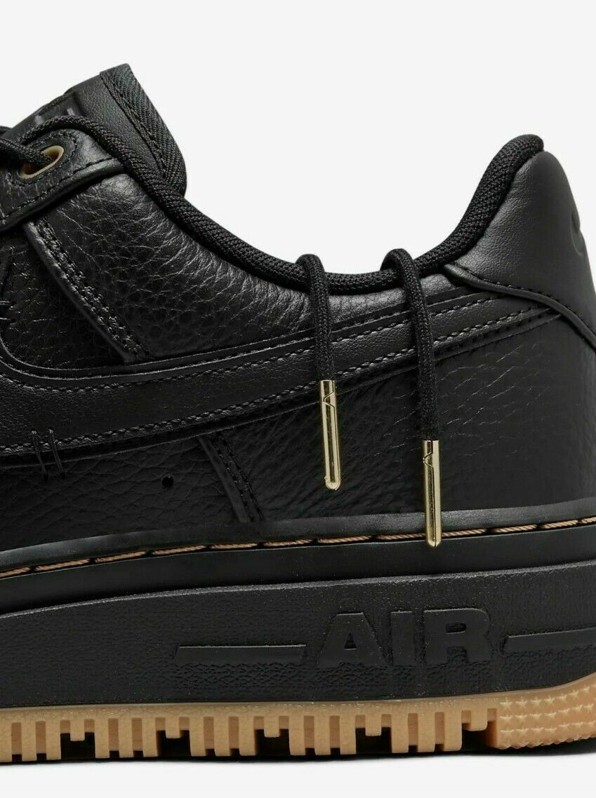 Nike Air Force 1 Luxe Size 6/WMNS 7.5 Black/Black-Bucktan