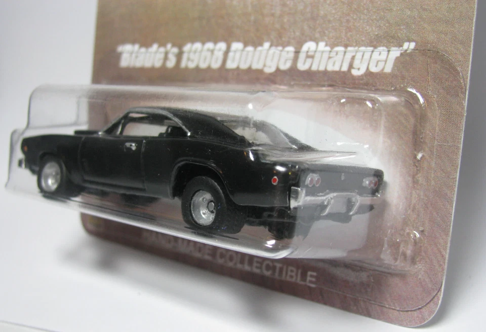 Blade Movie 1968 Dodge Charger Black Real Riders Hot Wheels Custom 1/64 - Image 4 of 4