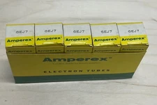 Amperex 6EJ7 Vacuum Tubes Lot of 5, NEW
