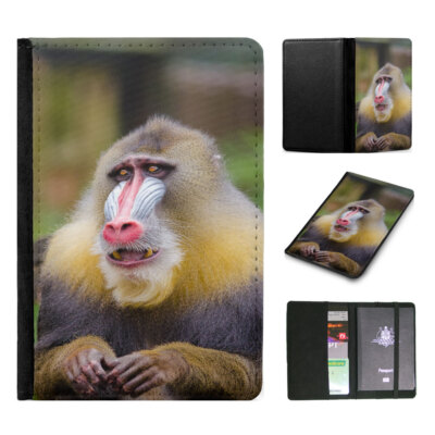 PASSPORT ITINERARY ORGANIZER|MANDRILL MONKEY APE PRIMATE 1