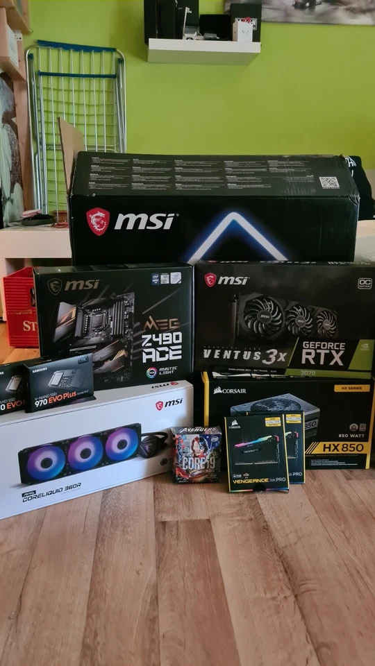 MSI Gaming Computer mit 3070 und Intel i9 10850k