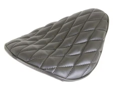 ALTALINE Bicycle Saddle/Seat Retro Style Diamond Stitched Saddle Black 10" Wide