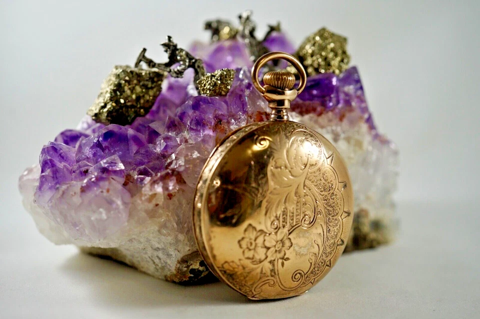 1883 Elgin H.H. Карманные часы Taylor класса 80 модель 2 15J 18S 14K золото заполненное - Изображение 2 из 4