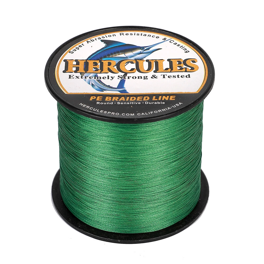 HERCULES 8 Strand 100% PE Braid Fishing Line Green 100M 300M 500M