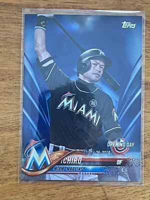 2018 Topps Opening Day Ichiro #61 Miami Marlins