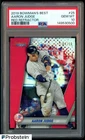 2019 Bowman's Best Red Refractor #25 Aaron Judge Yankees 7/10 PSA 10 POP 3