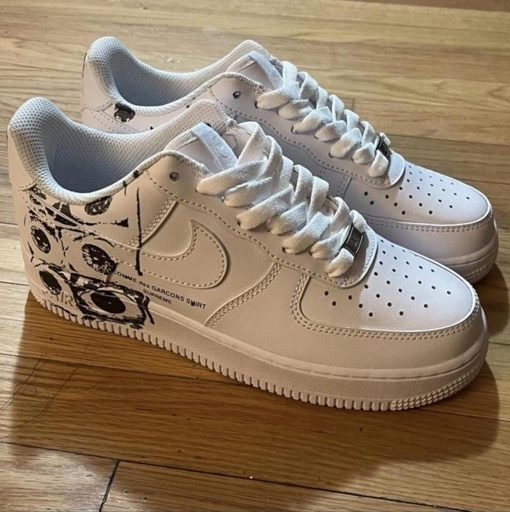 Nike Air Force 1 Supreme White | eBay