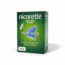 Image of Nicorette Nasal Spray Stop Smoking Aid Helps Quit Cravings Relief Symptoms 10ml