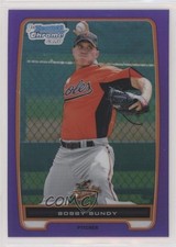 2012 Bowman Chrome Prospects Retail Purple Refractor 10/199 Bobby Bundy s3g