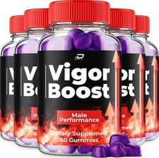  5 Pack Vigor Boost Gummies for Men   VigorBoost Gummy Natural Blend Reviews