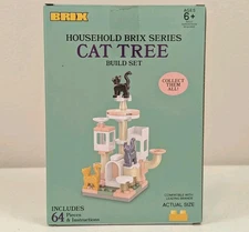 Brix Household Brix Series Cat Tree Build Set 64 Pieces & Instructions NIB