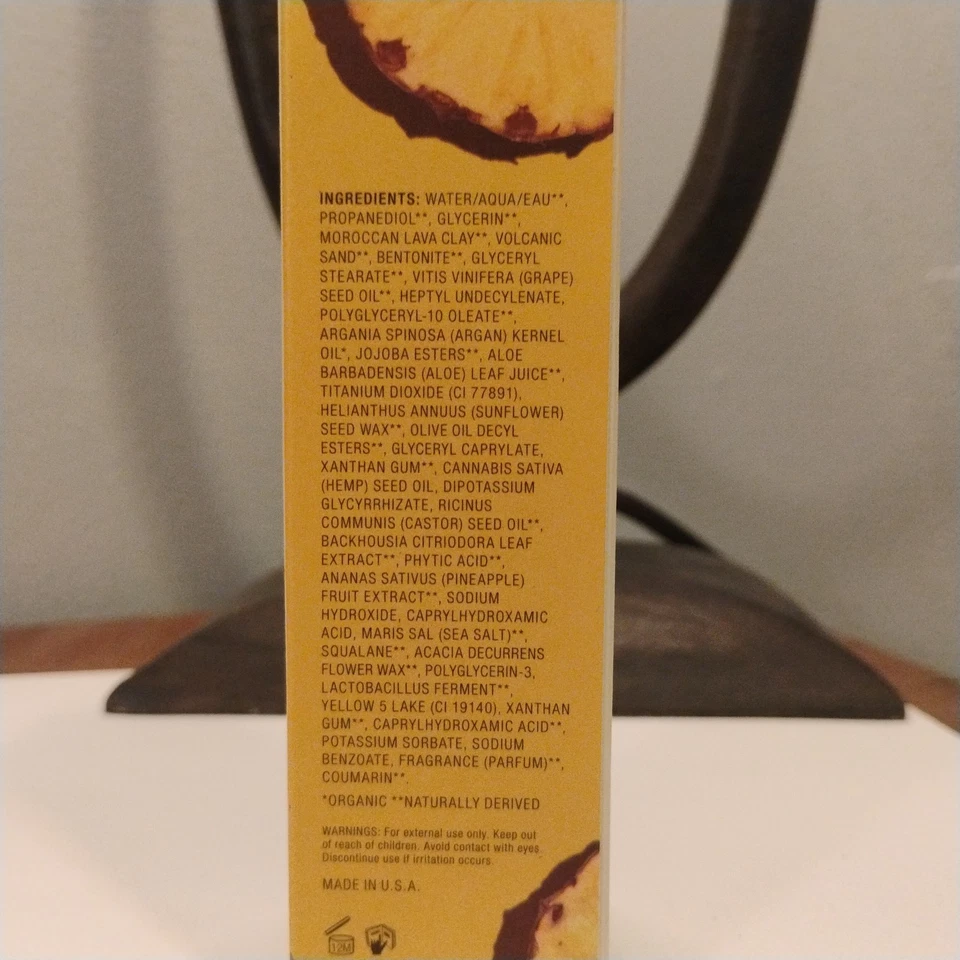 Mascarilla limpiadora profunda de poros con enzima de piña + argán batido Josie Maran - 2 oz NUEVA. Foto 4 de 4