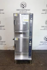 GROEN 10 PAN DOUBLE STACKED ELECTRIC CONVECTION STEAMER MODEL SSB-5E