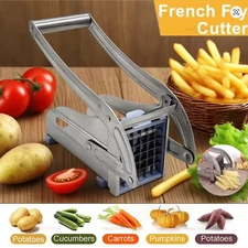 Heavy Duty Stainless Steel French Fry Cutter with Suction Feet for Potatoes