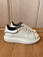 ALEXANDER MCQUEEN 462214 SNEAKERS BASSE IN PELLE BIANCA DONNA EU 39-40 - 25 CM
