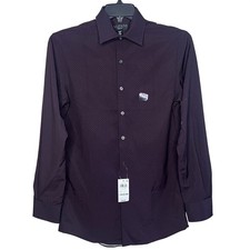 NEW Alfani Mens Slim Fit Dress Shirt Geometric Button Down Size 14-14 1/2 32/33