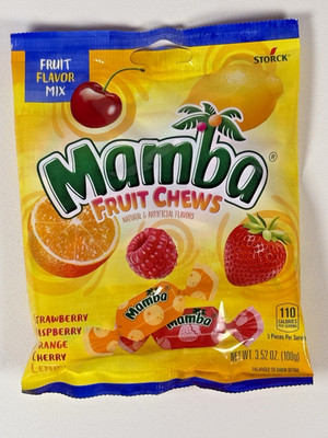 Mamba Fruit Chews Assorted Flavors | Strawberry Raspberry Orange Cherry