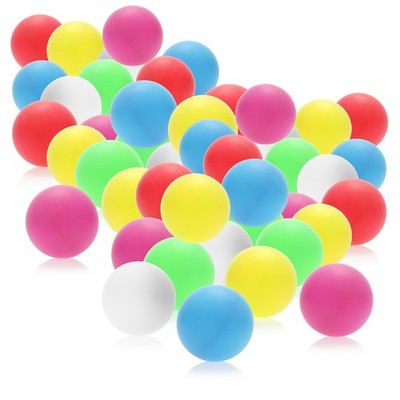 48x Tischtennisball - bunte Pingpongbälle in Standardgröße - 40mm