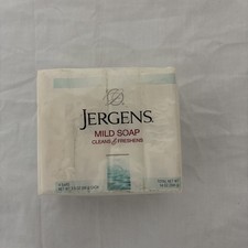 Jergens Mild Bar Soap Cleans Freshens 4 Bars 3.5 oz ea NEW