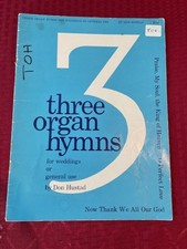 Three Organ Hymns for Weddings Don Hustad, 1970 Hope Publishing