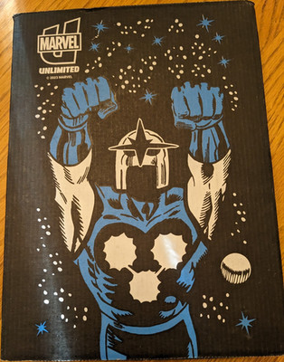 Marvel Unlimited 2023 Box Set Nova Loki Captain Marvel Action Figure Pin Patch
